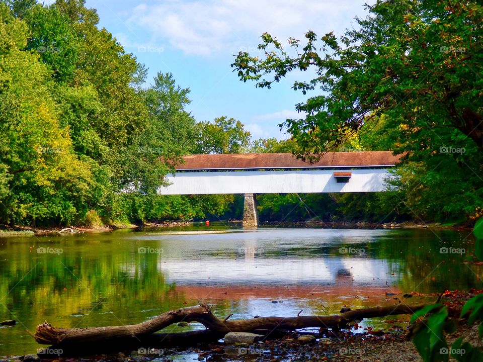 Beautiful covered bridge in Indiana 