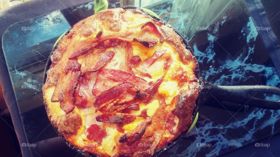 bacon, egg, and cheese casserole
