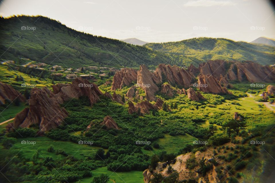Natural beauty. Red rocks 