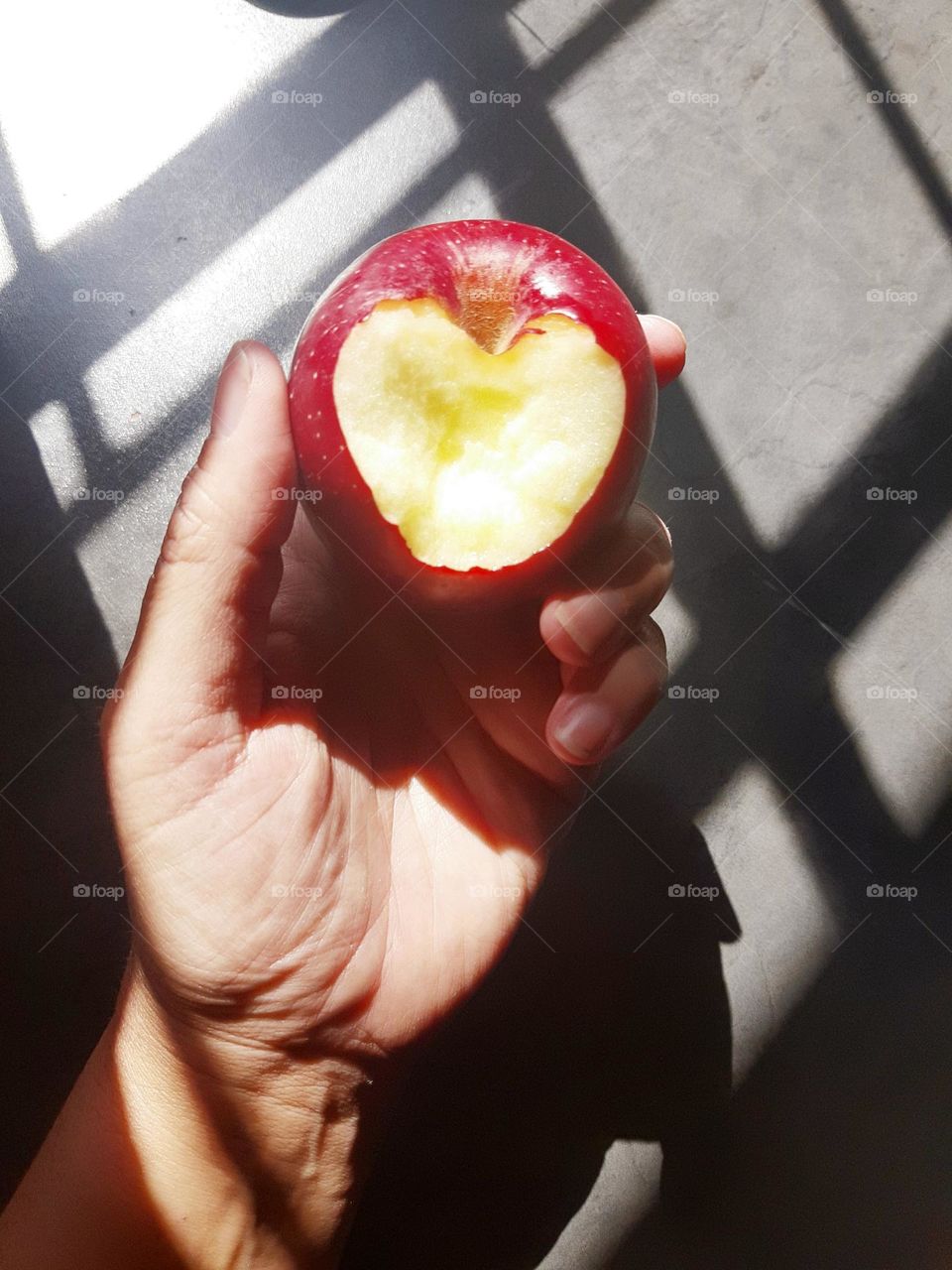 my apple made a heart after one bite