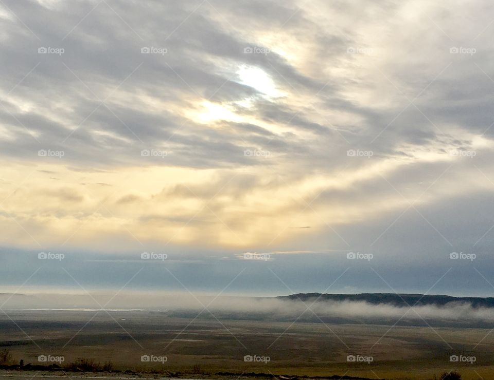 Early morning fog in the valley