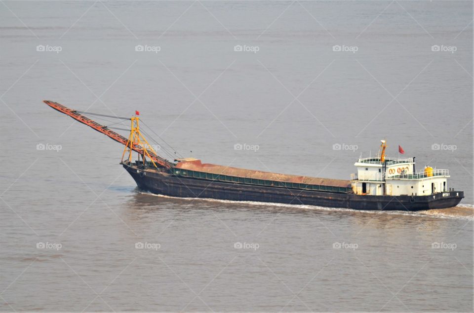 Ship spotted on the river in China
