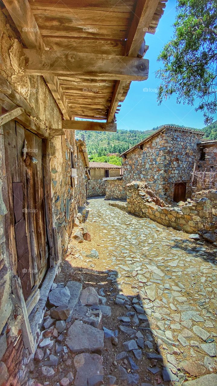 A 500 year old village in Cyprus. The quite , narrow paths of stone , bring you into the beauty of the past. 