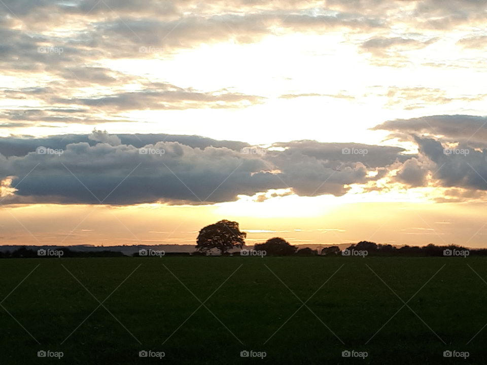 Sunset, Landscape, Dawn, No Person, Sky