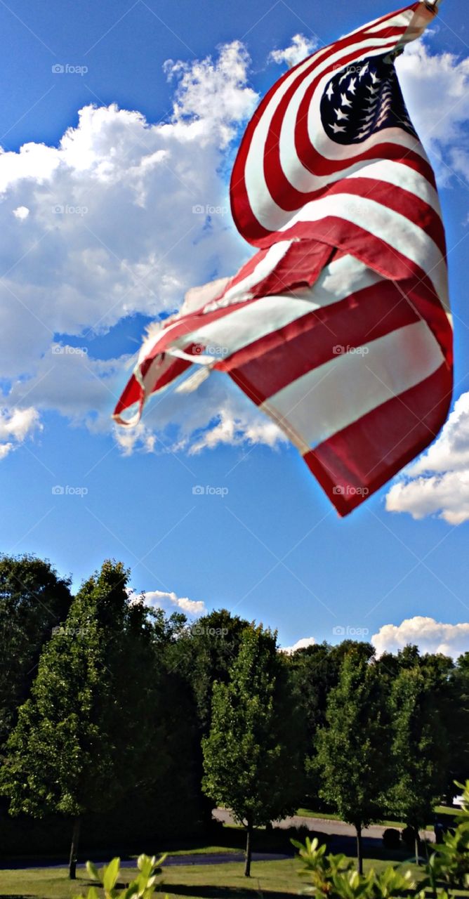 No Person, Sky, Outdoors, Freedom, Flag