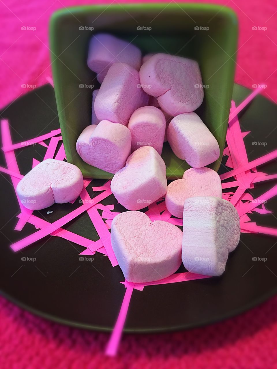 Pink marshmallows 