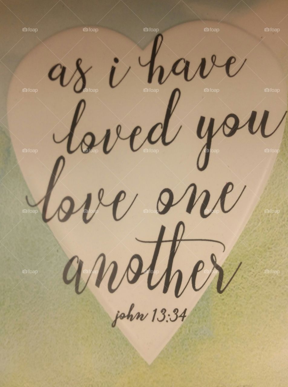 Love one another