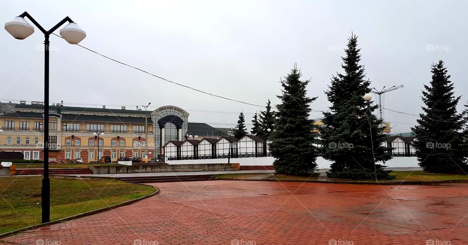 Autumn in Cheboksary street