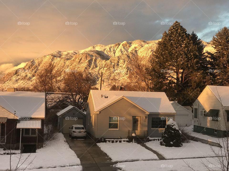 Christmas Eve sunset