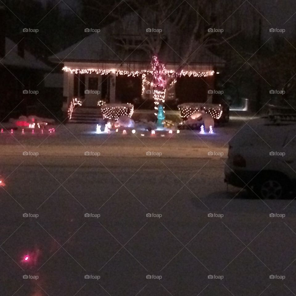 Neighbor's Holiday lights 