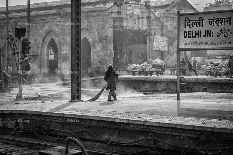 New Delhi rail station.