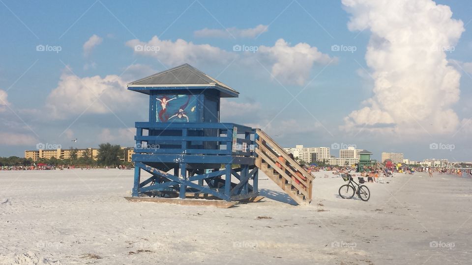 On the beach. beach in florida