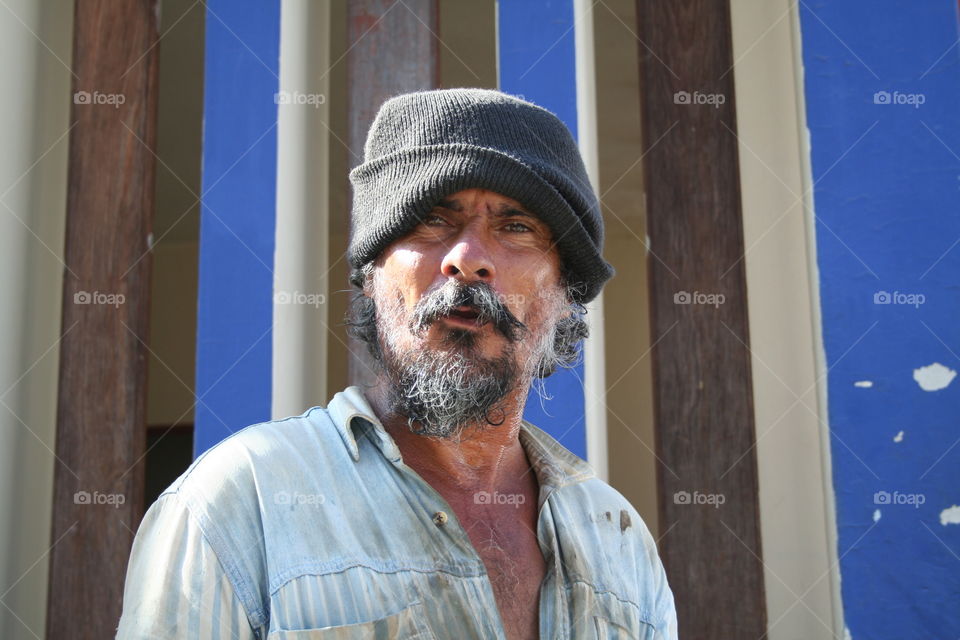 Homeless man in Ocotal Nicaragua.  