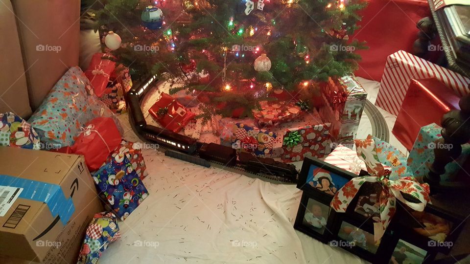 Train Arpund the Christmas Tree
