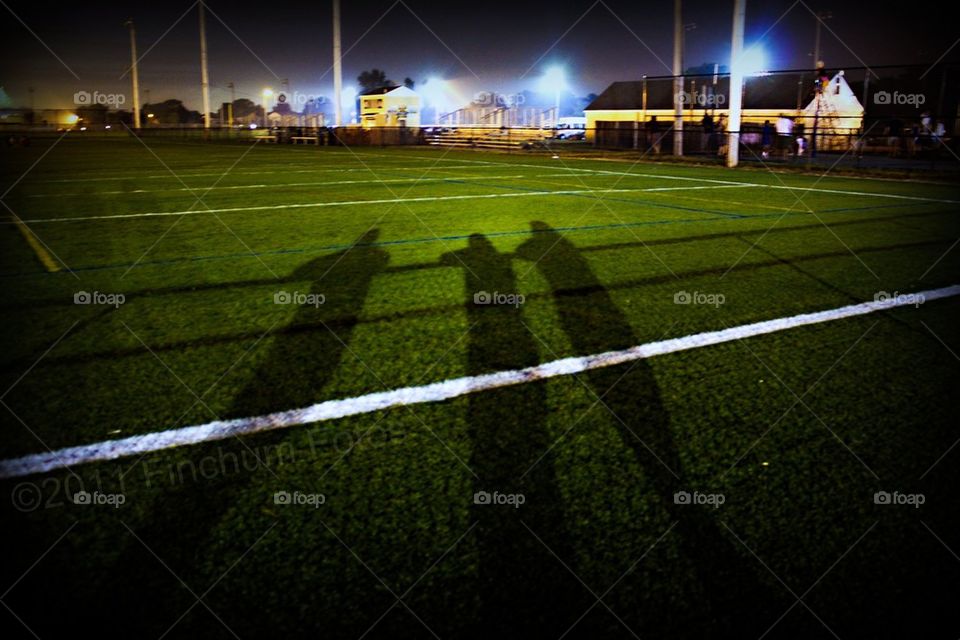 Shadows on the field 