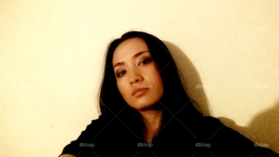 Who is this girl? I asked myself. I believe it's because of make up that make me feel and look different.