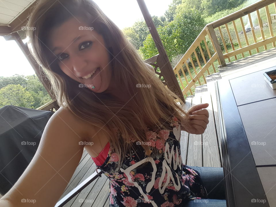 Woman, Girl, Outdoors, Summer, People