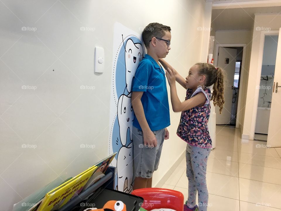 Children in the dentist's office