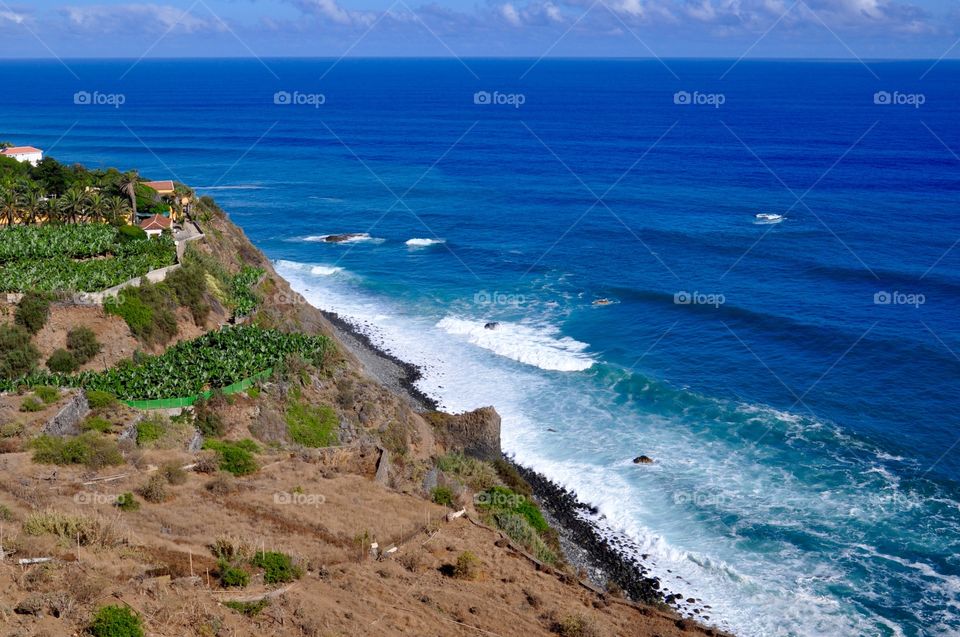 Tenerife island ocean view 
