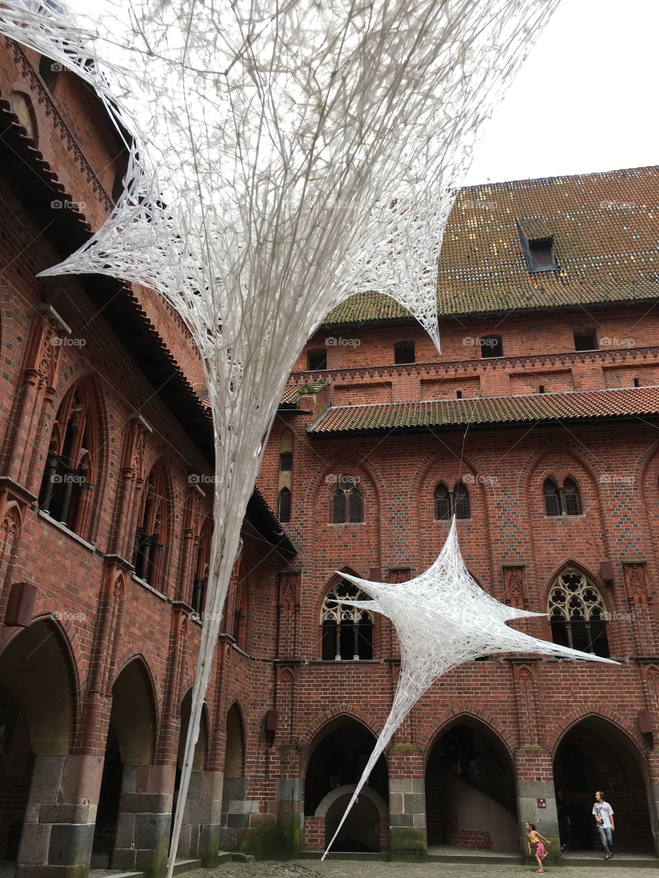 Spiderwebs at Malbork Castle, Poland