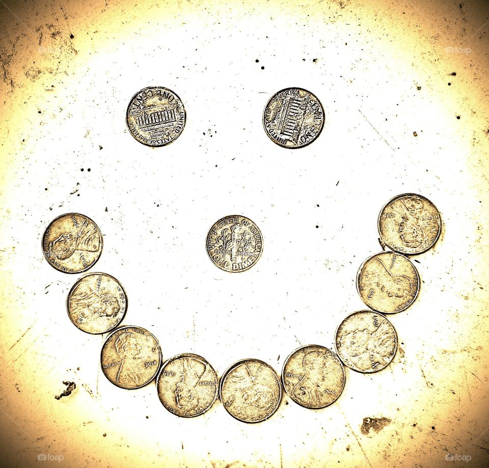 smiling coins