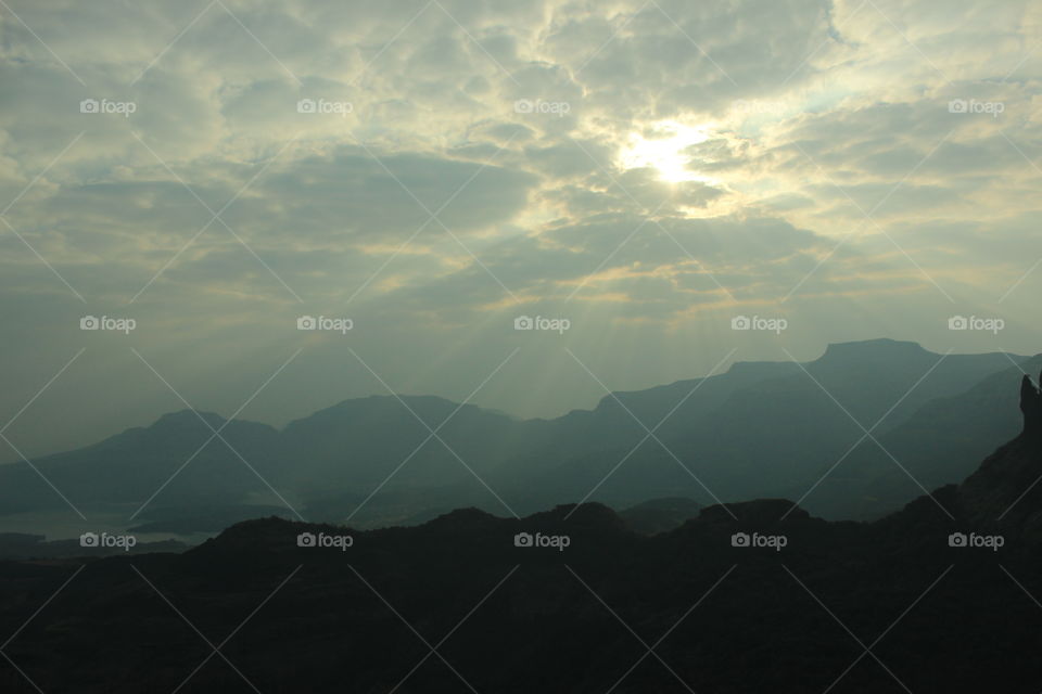 this photo is taken from ratan gad @6-7am at early morning  when sun is just rised in the sky