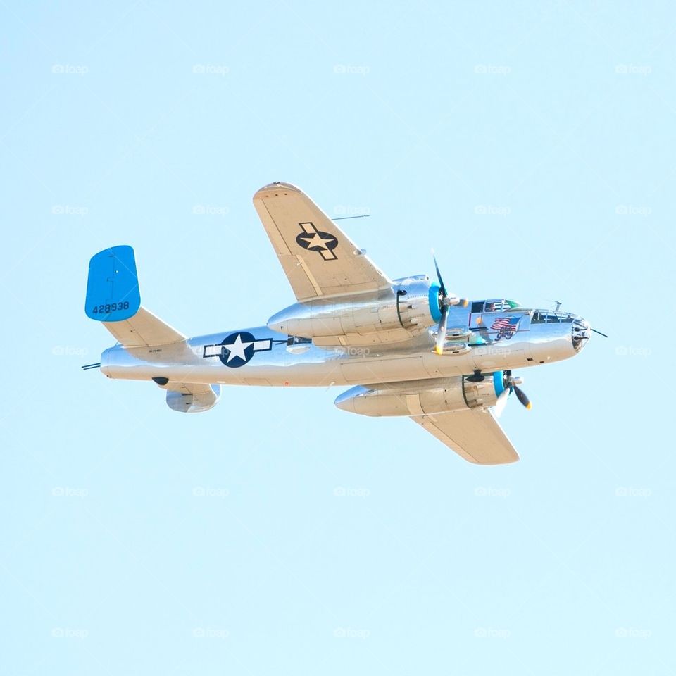 US Air Force plane in air