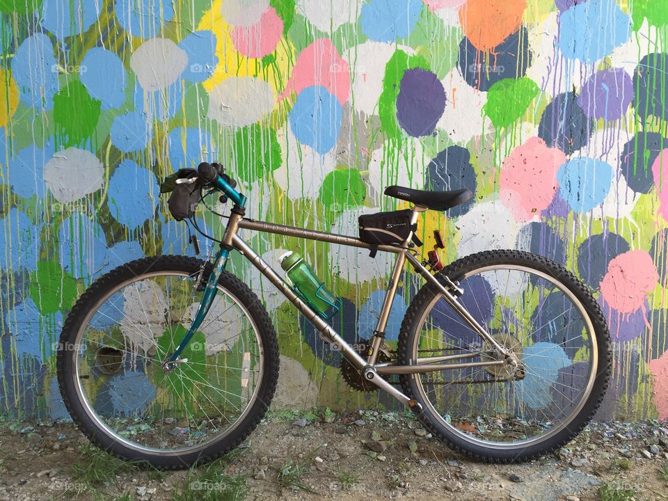 Art bike. Art along the Beltline in Atlanta 