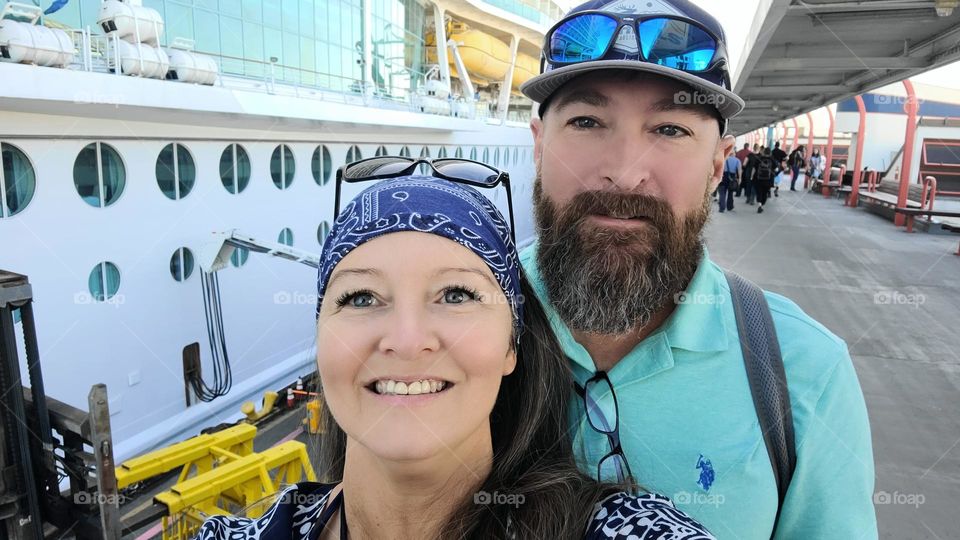 couple's embarking Day on the Navigator of the Seas