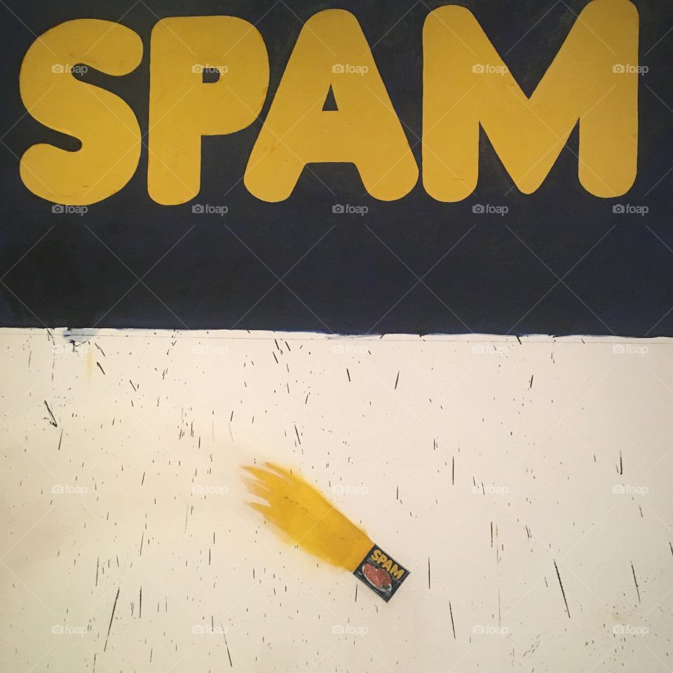 Spam. I think they call spam spam because it’s hard not to repeat the word. SPAMSPAMSPAMSPAMSPAM.
