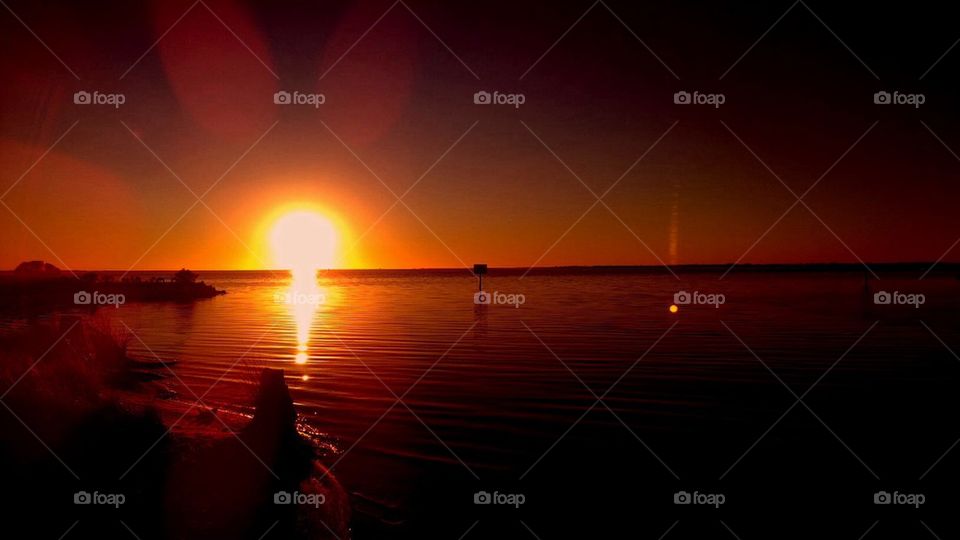 Explosive sunset