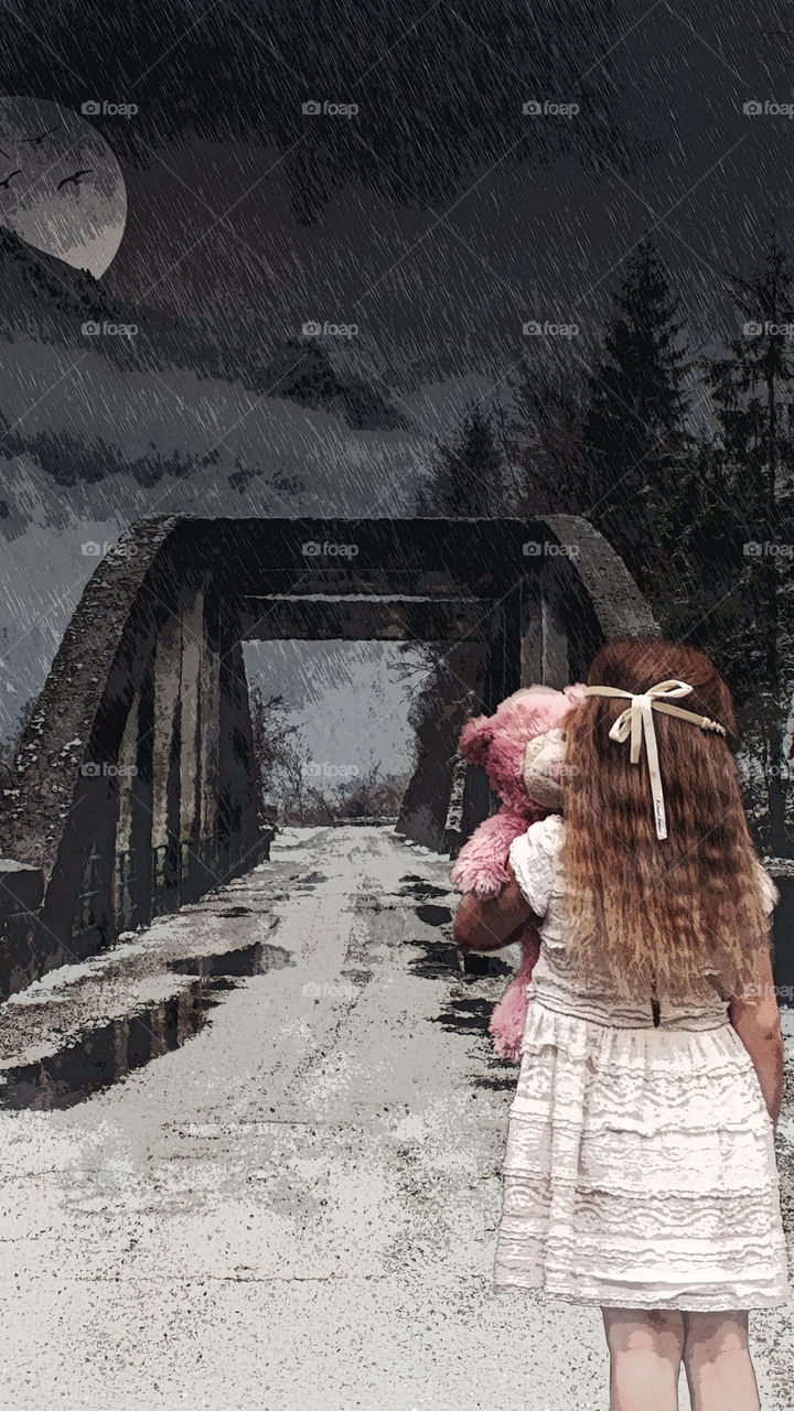 Editing and photography skill..Make a horror place.