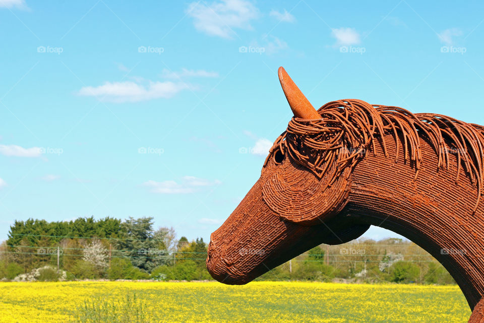 Horse Sculpture, Kilkenny Lane Country Park, Carterton
