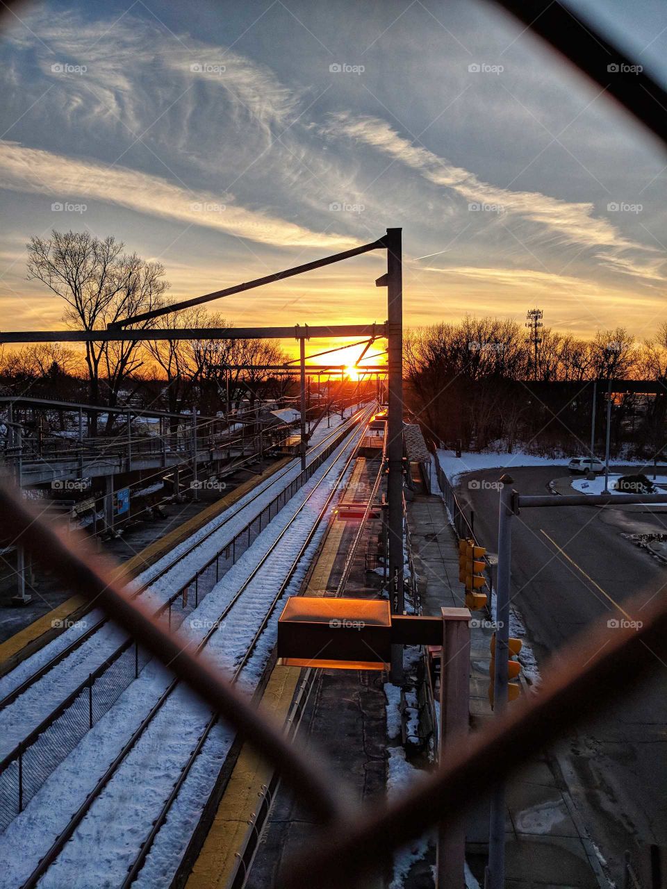 Rail to sunset