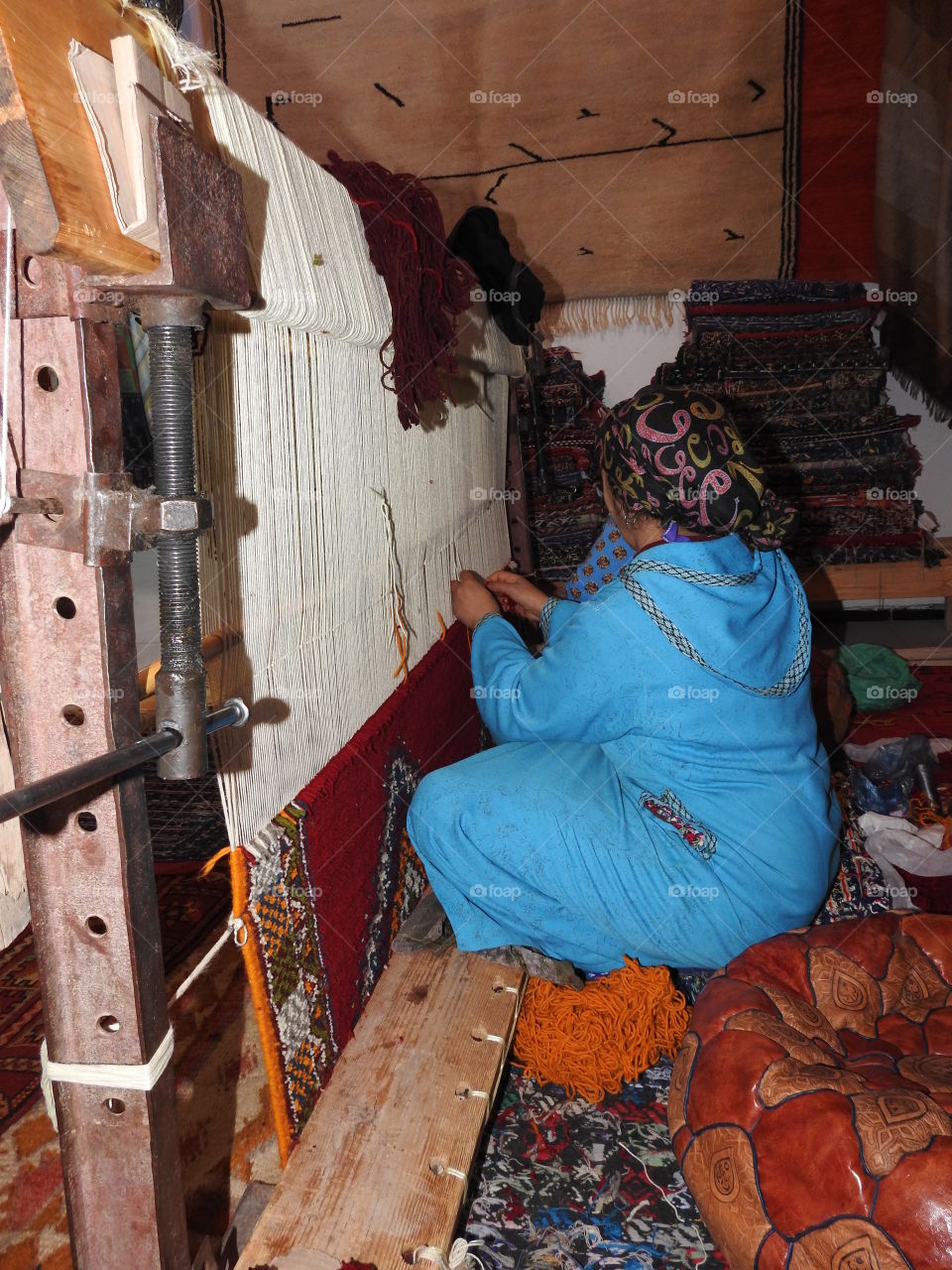 Weaving in Fès