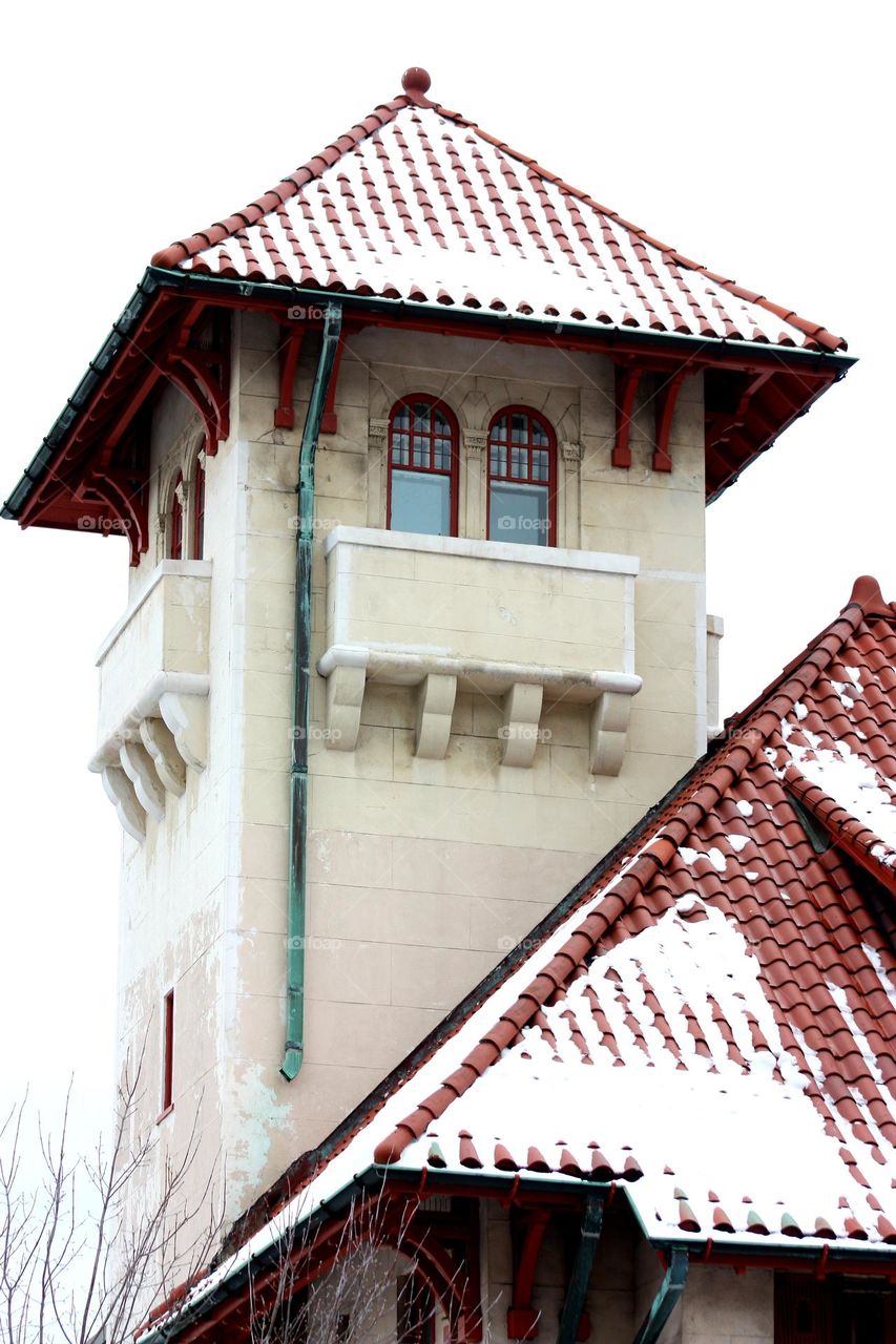 Red tile building