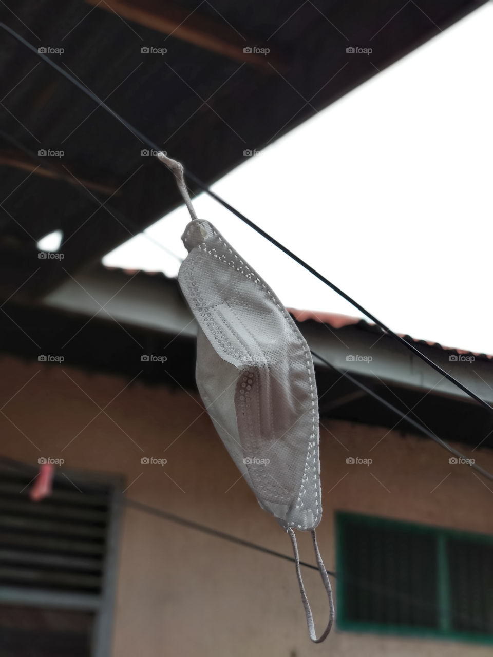 just an old mask hanging