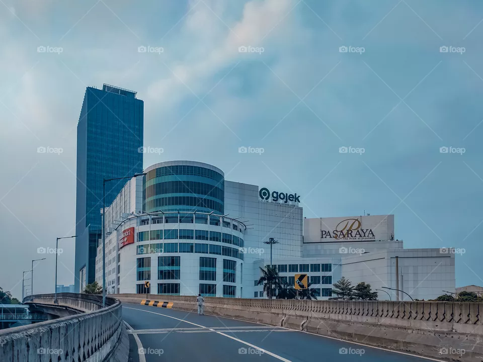 Pasar Raya Blok M and Street Antasari in South Jakarta, Indonesia