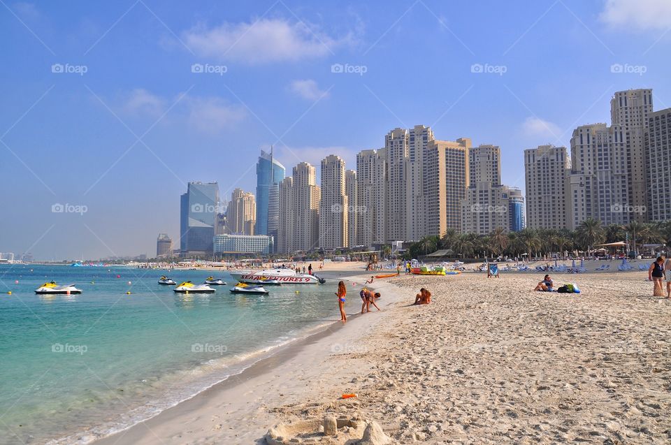 Water, Travel, Beach, Skyscraper, City