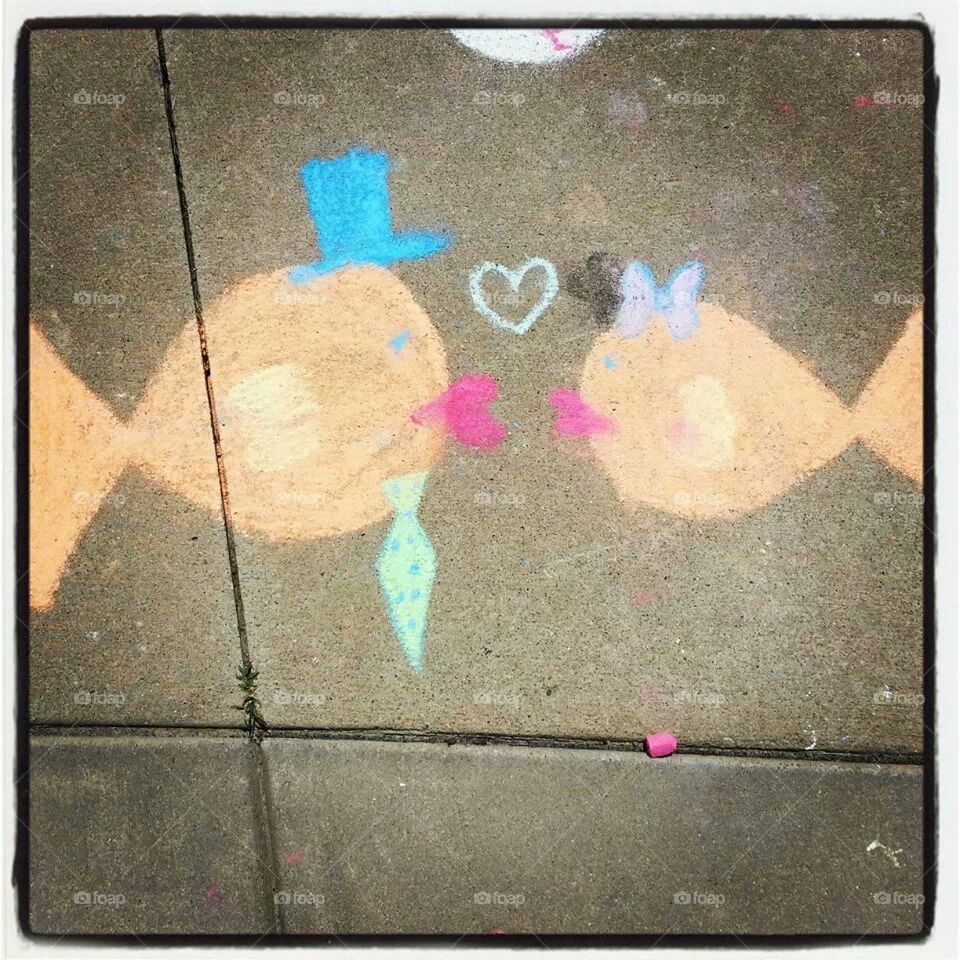 sidewalk chalk love