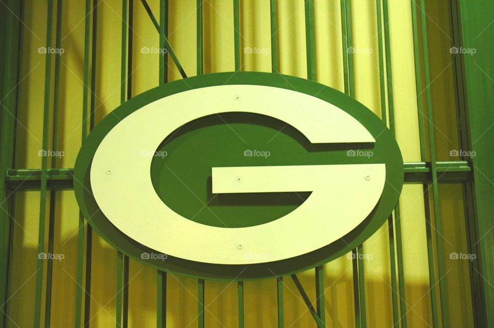 Football stadium. The gate at Lambeau Field home of the famous Green Bay Packers Wisconsin Illinois.