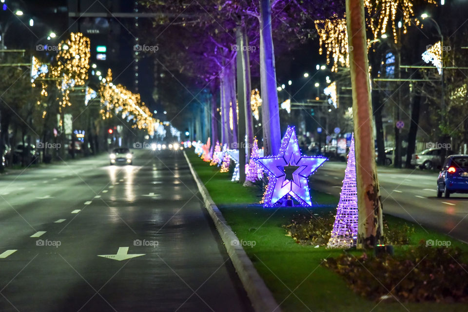 Christmas decorations in bucharest