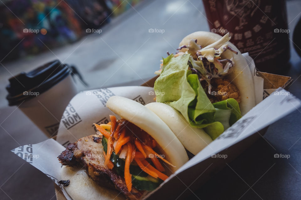 Yummy bao buns at Wonderbao in Melbourne 