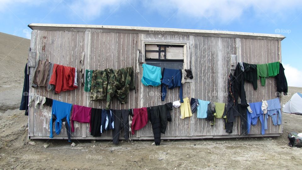 laundry day in camp