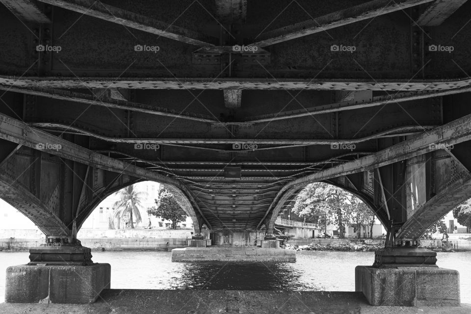 Bridge, No Person, Transportation System, Architecture, Monochrome