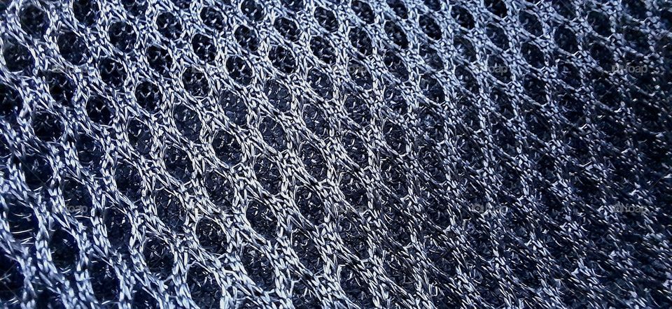 Macro shot of a face mask