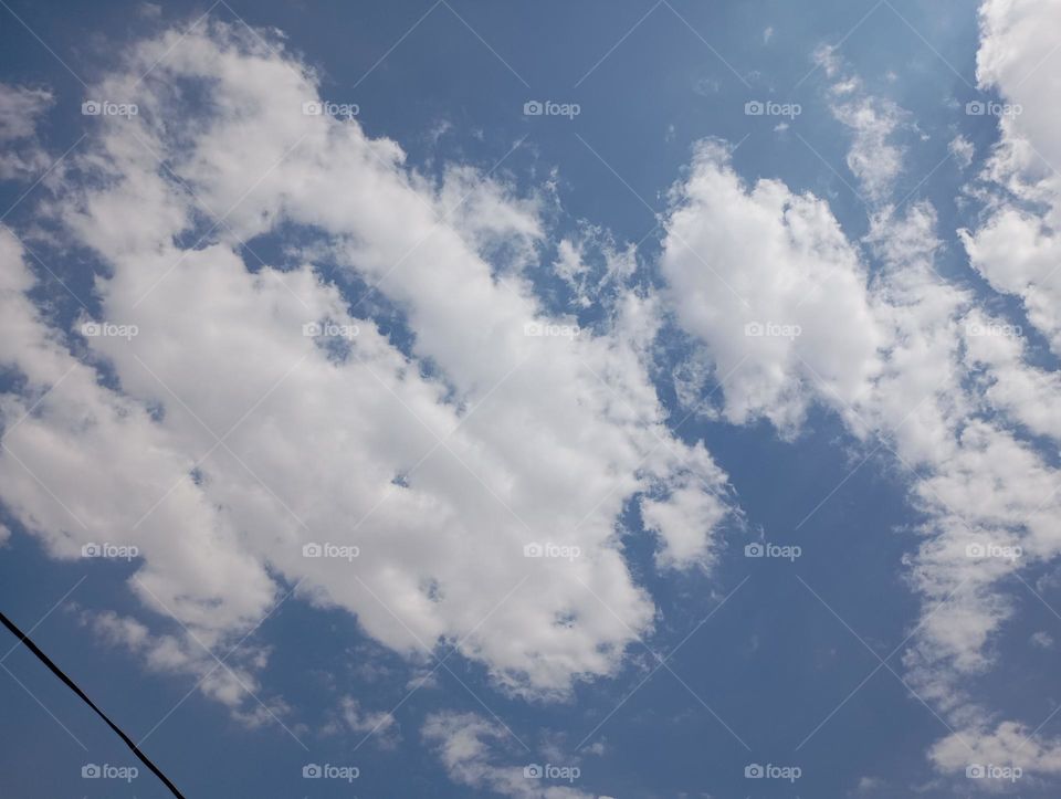 Summer sky and clouds