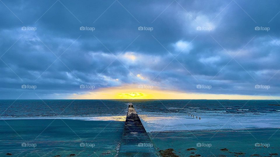 Blickrichtung Sonne am Strand