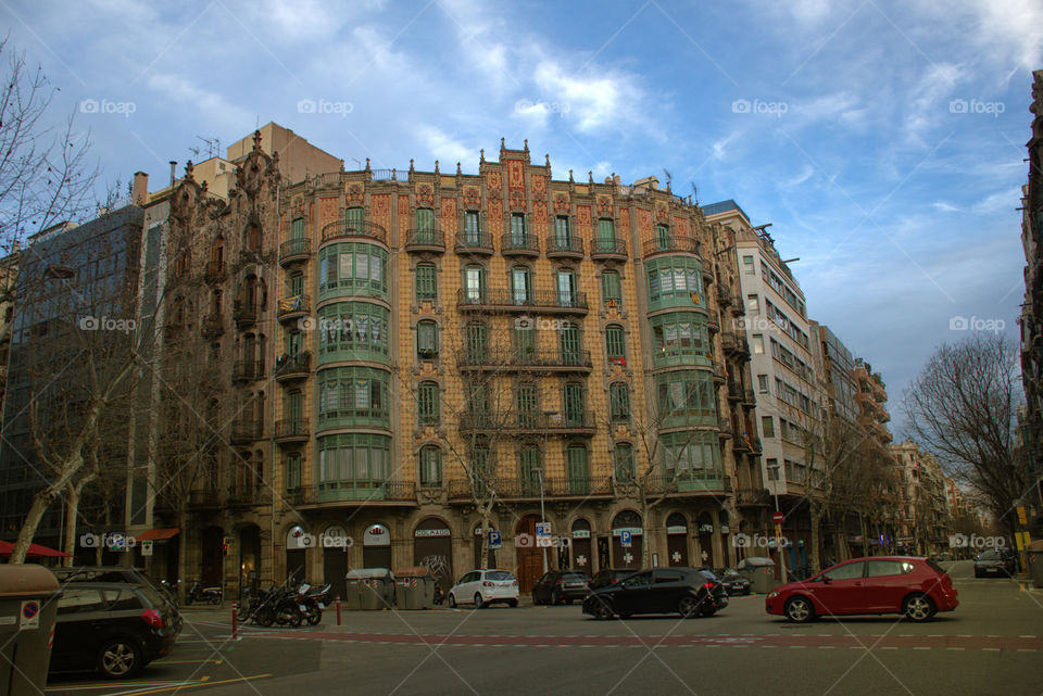Eixample district in Barcelona