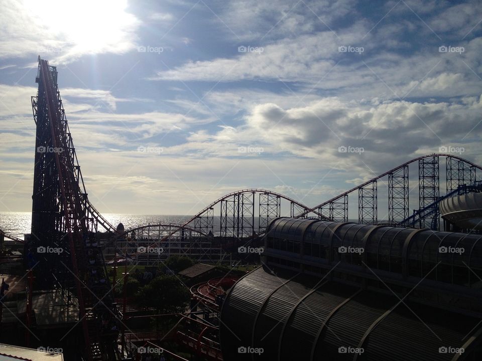 Blackpool . Family holiday